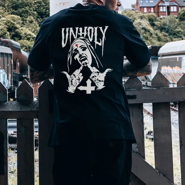 Unholy Nuns Printed Men's T-shirt