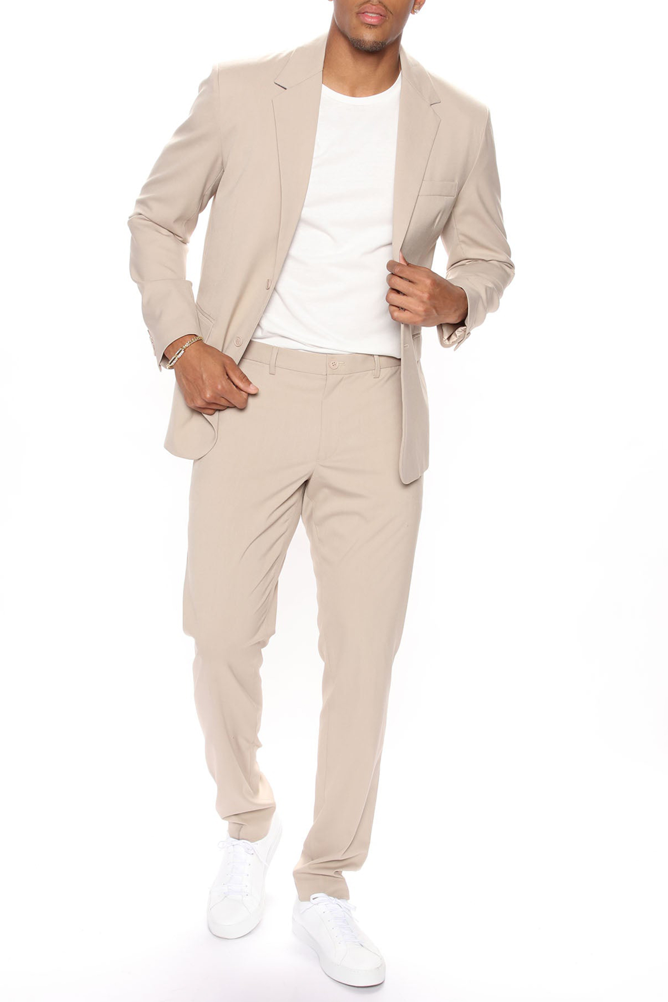 The Modern Stretch Suit Jacket - Tan