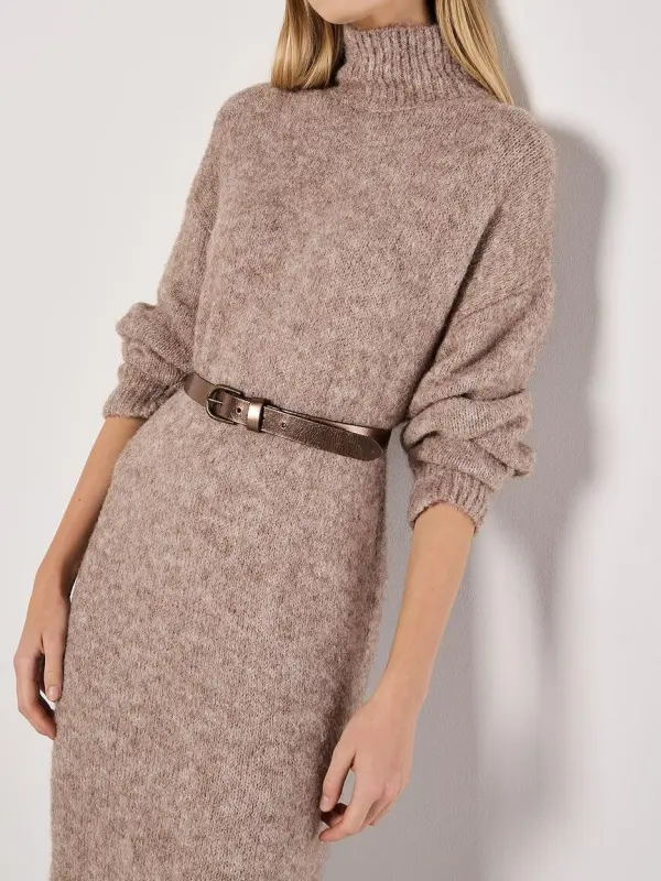 Oversized Fluffy Jumper Midi Dress