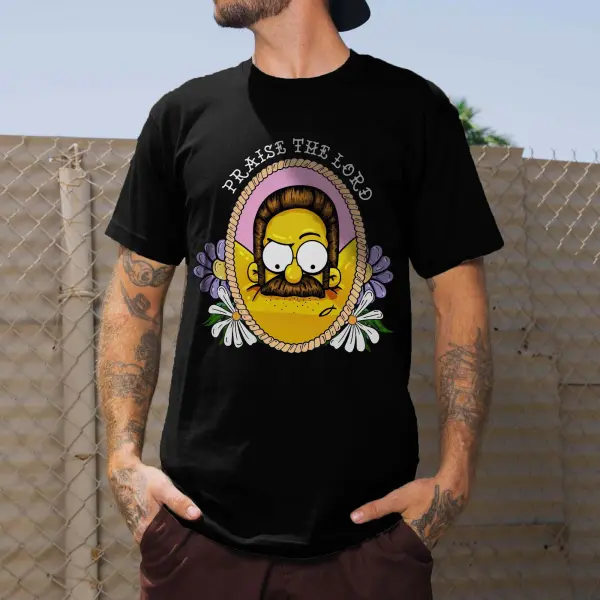 Praise The Lord Printed Men's T-shirt