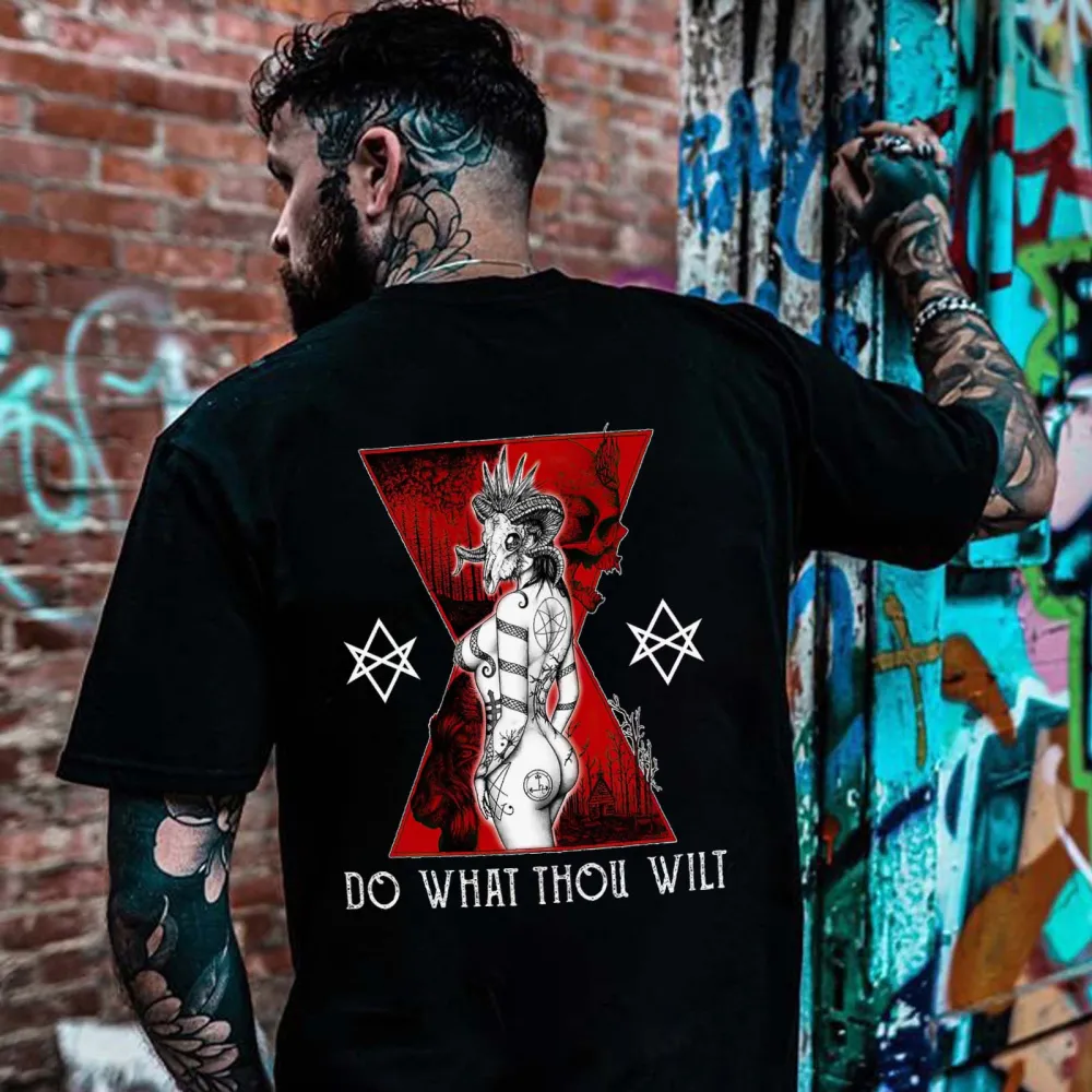 Do What Thou Wilt Printed Men's T-shirt