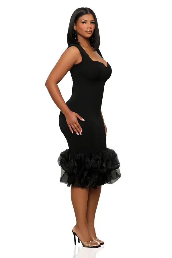 Tulle Cocktail Dress (Black)