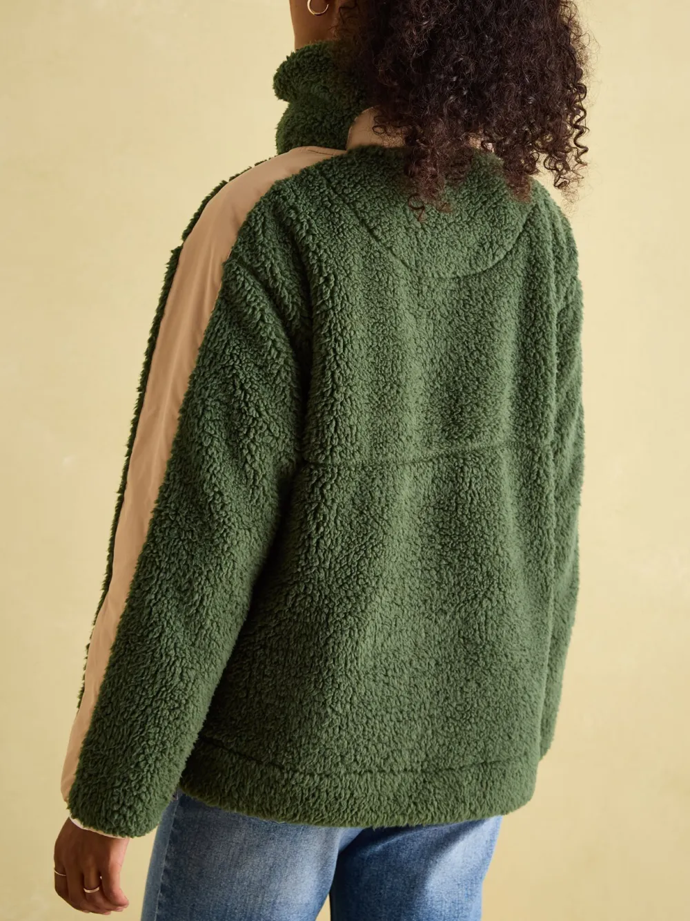 Tilly Green Quarter Zip Fleece