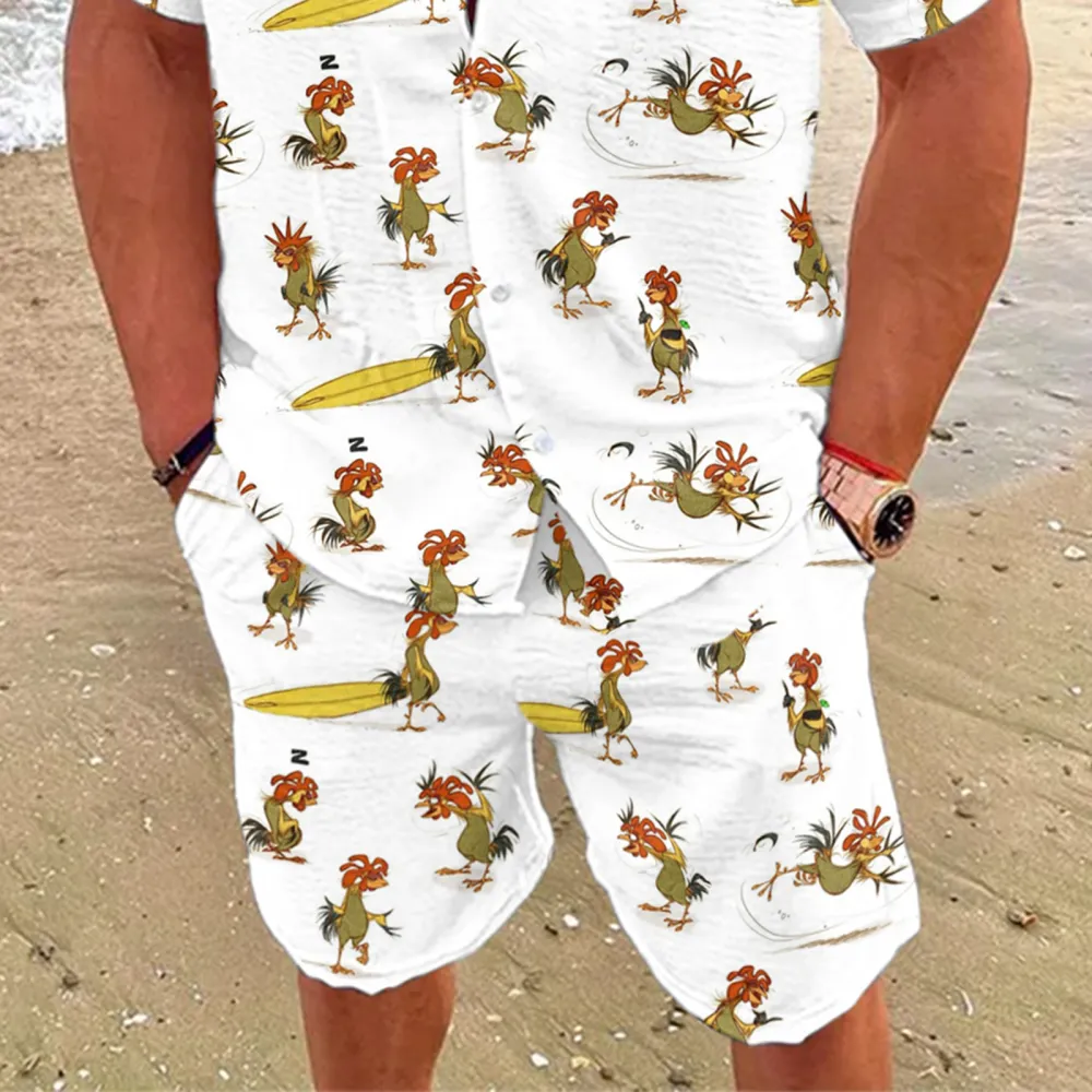 Big Z Men's Shirt&Short Two-piece set