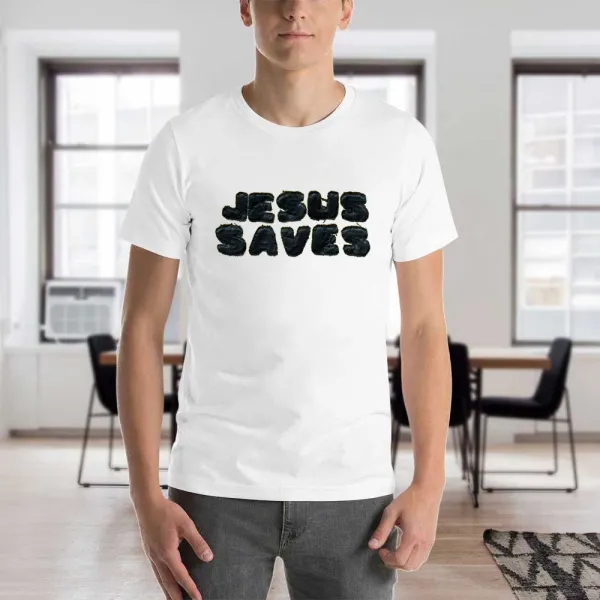Men'S T-Shirt Jesus Saves Tee