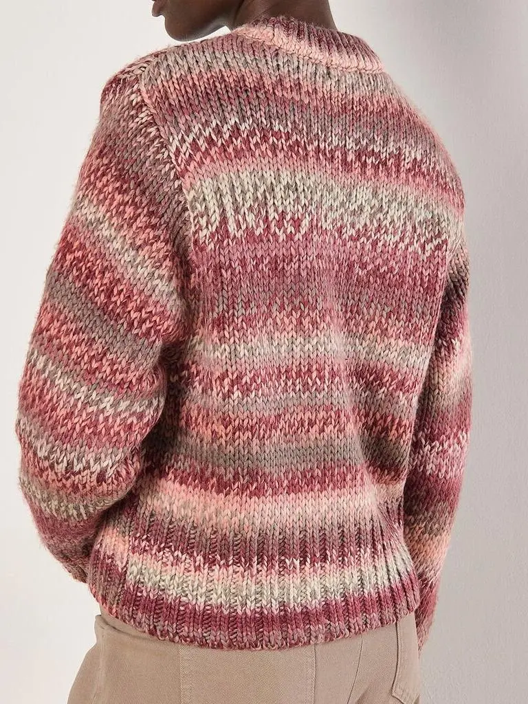 Chunky Knit Tonal Stripe Jumper