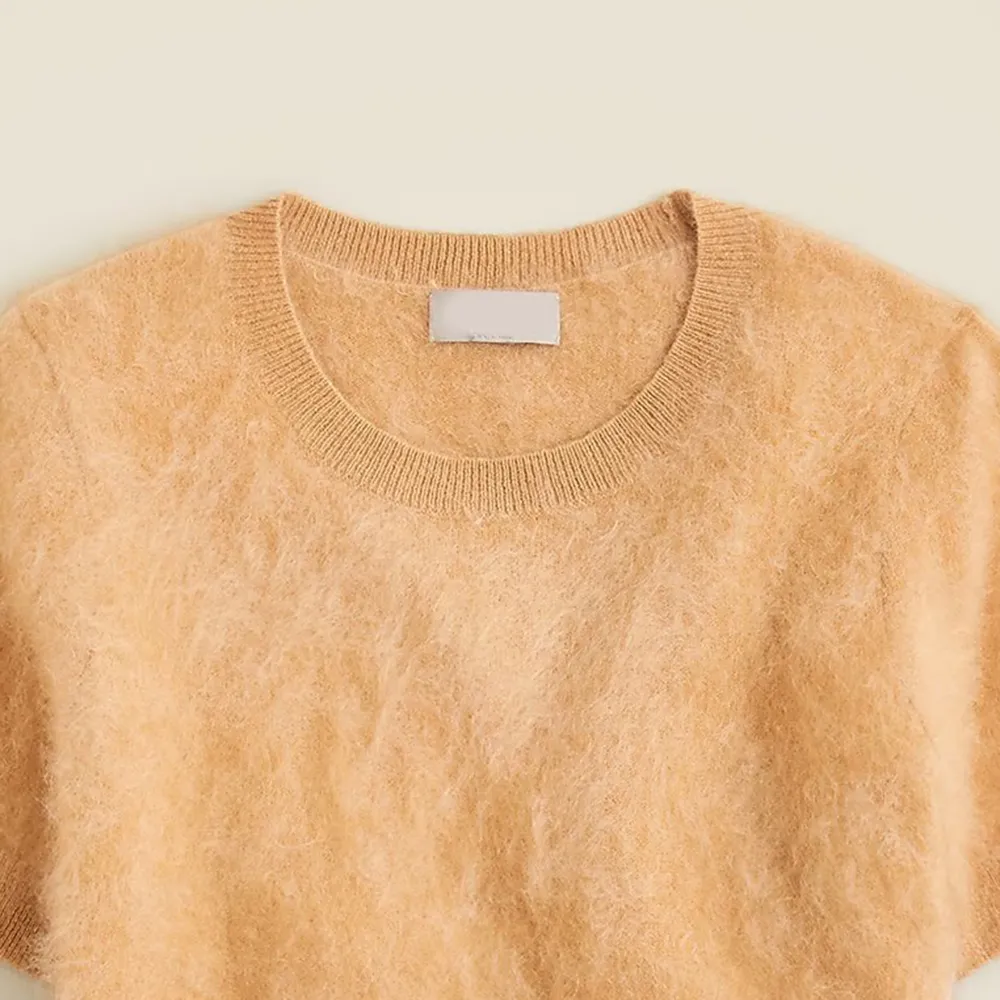 Brushed cashmere T-shirt