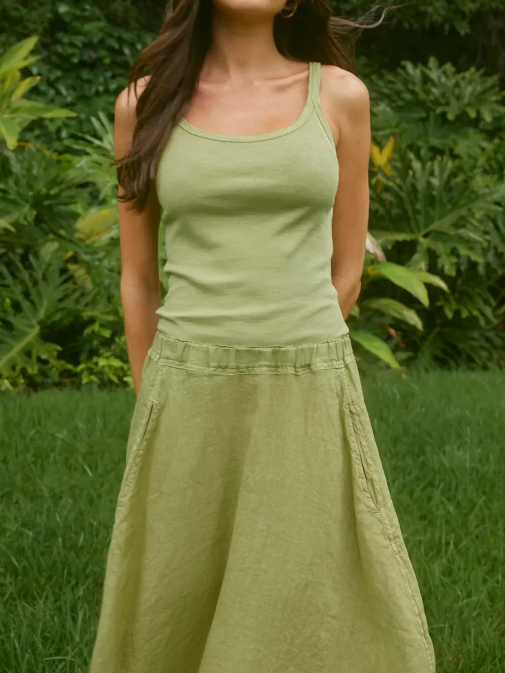 Fae Linen A-Line Skirt