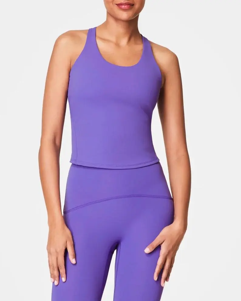 Contour Crossback Shelf Tank - Vibrant Lilac