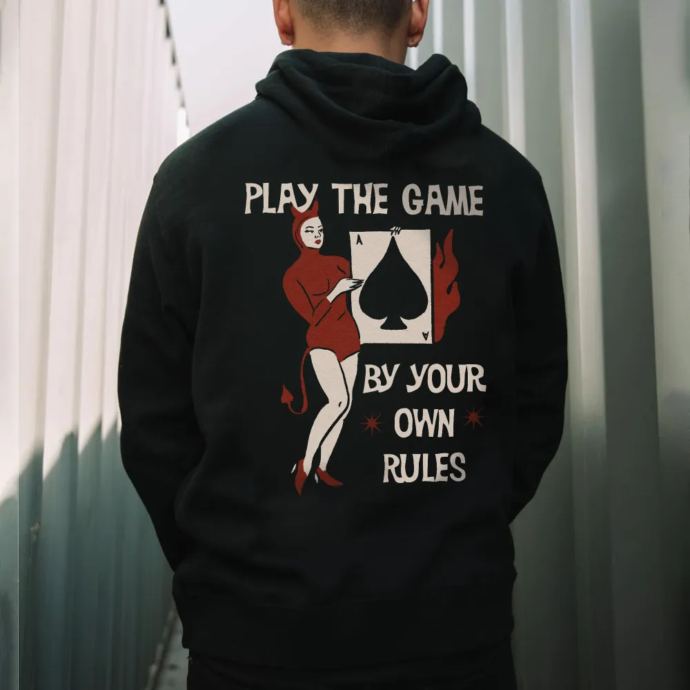 Play The Game By Your Own Rules Printed Men's Hoodie