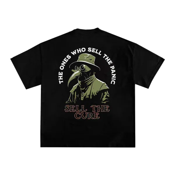 The Ones Who Sell The Panic Sell The Cure Printed Men's T-shirt