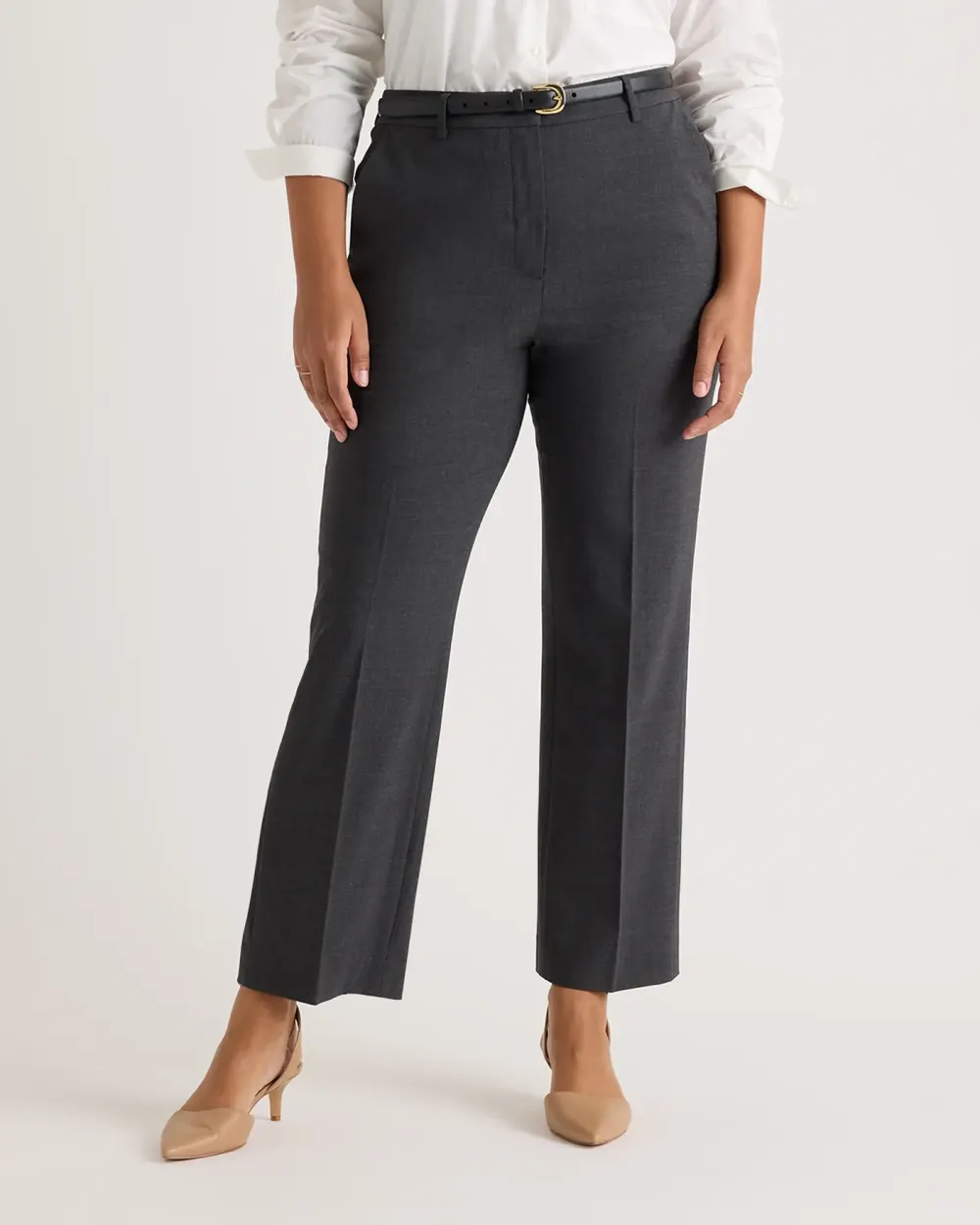 Italian Wool Straight Leg Pants