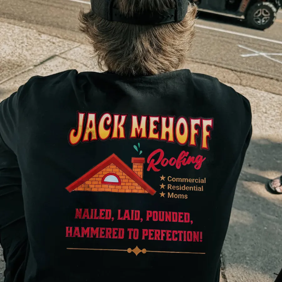 Jack Mehoff Roofing Printed Men's T-shirt