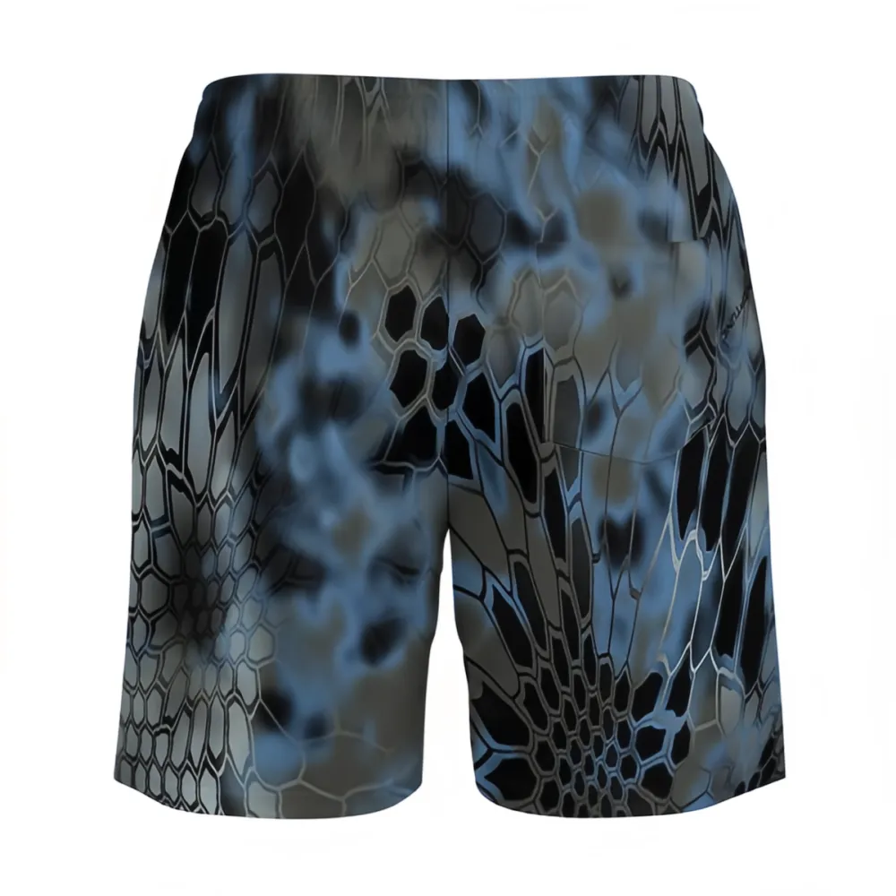 Various Colors Snake Print Fashionable Sports Beach Shorts