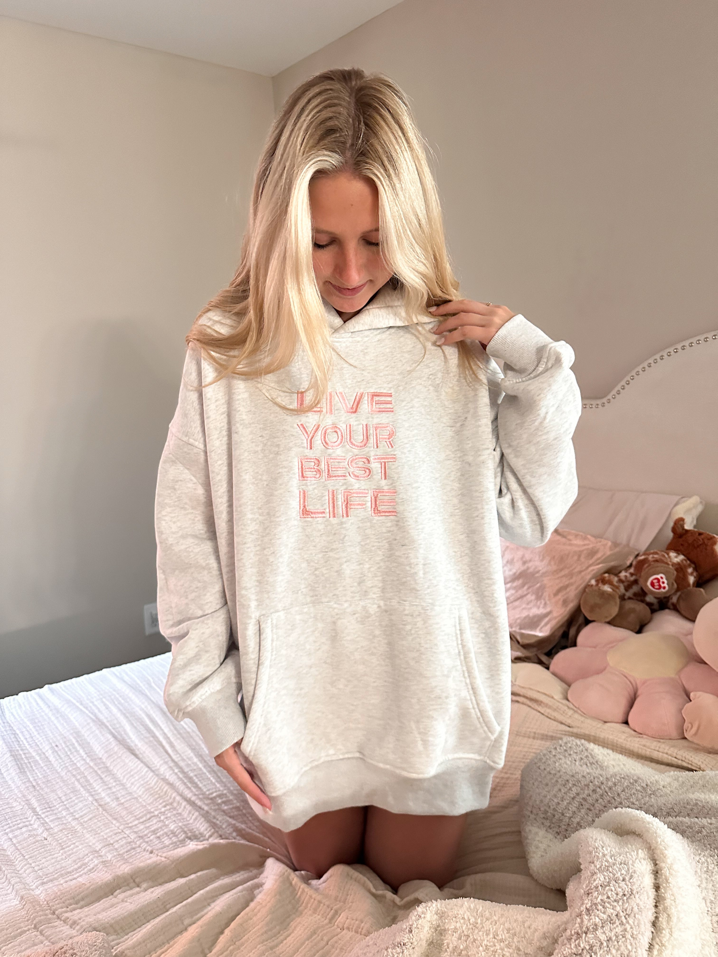 Live Your Best Life Embroider Hoodie