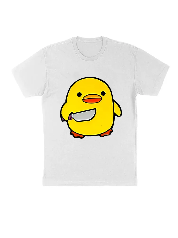 Duck Chick Knife Meme T-Shirt