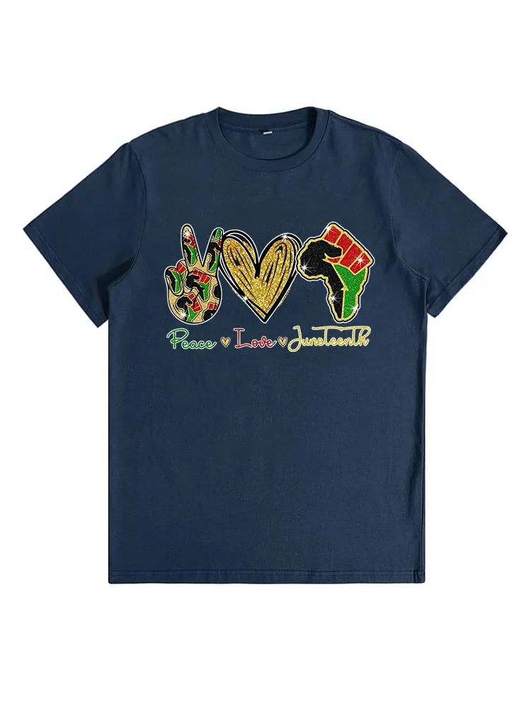 Peace Love Juneteenth T-Shirt
