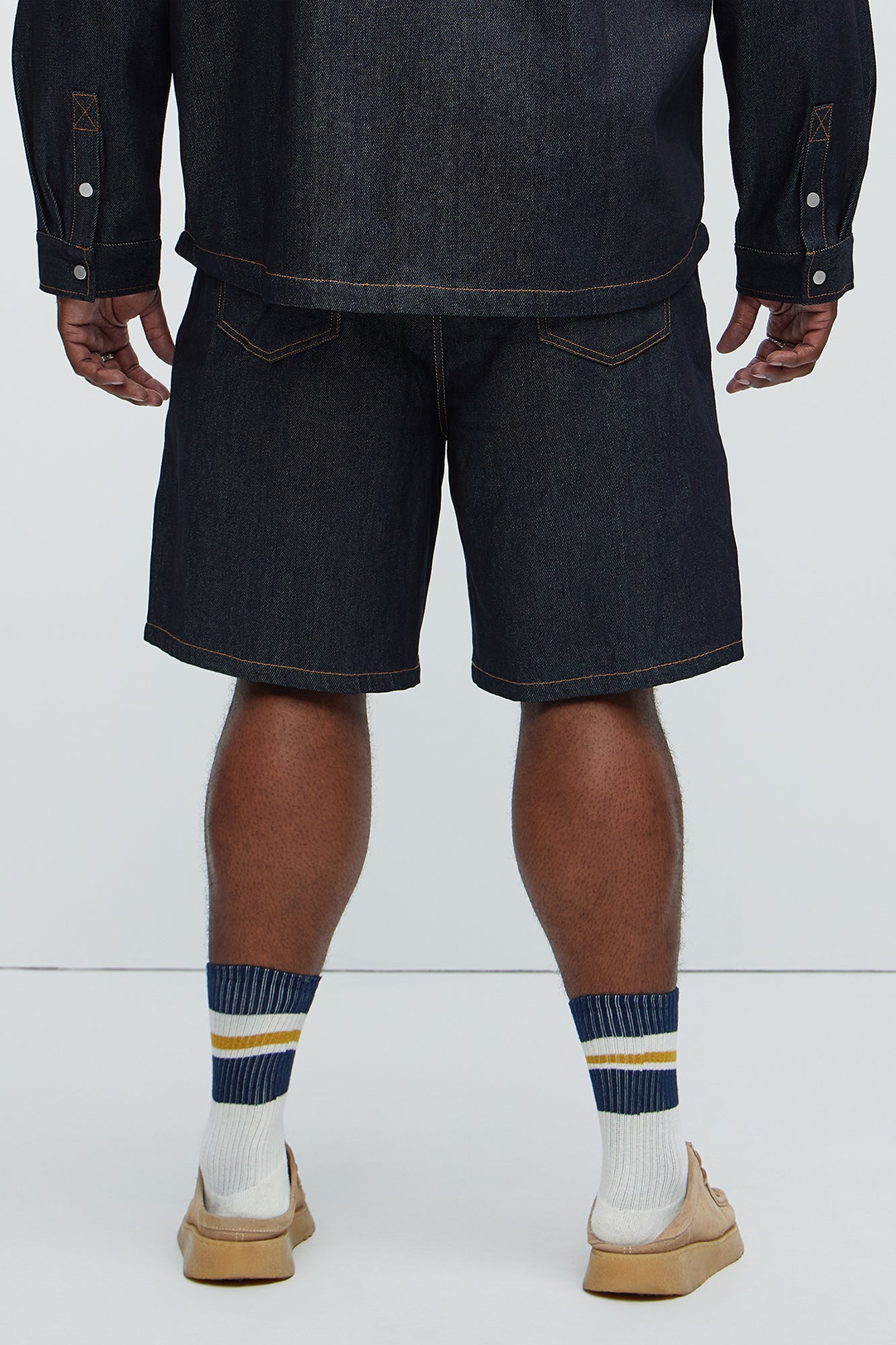 Collin Raw Denim Shorts - Indigo