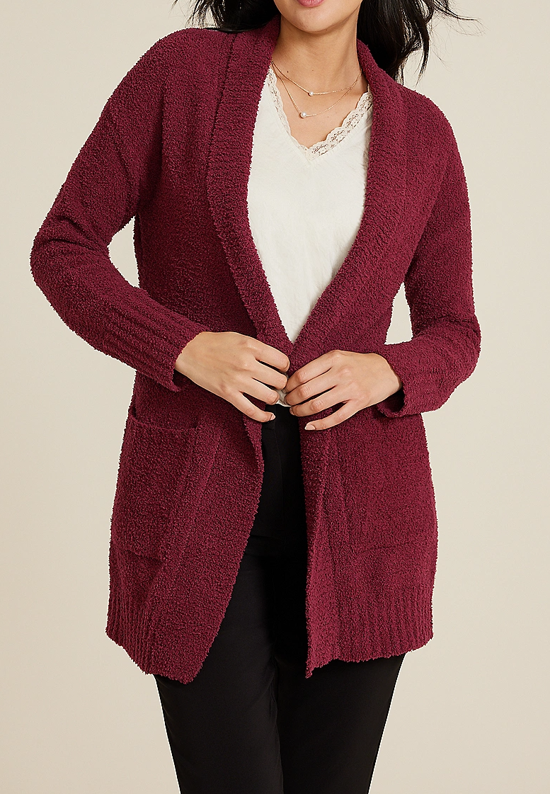 Teddy Knit Pocket Cardigan