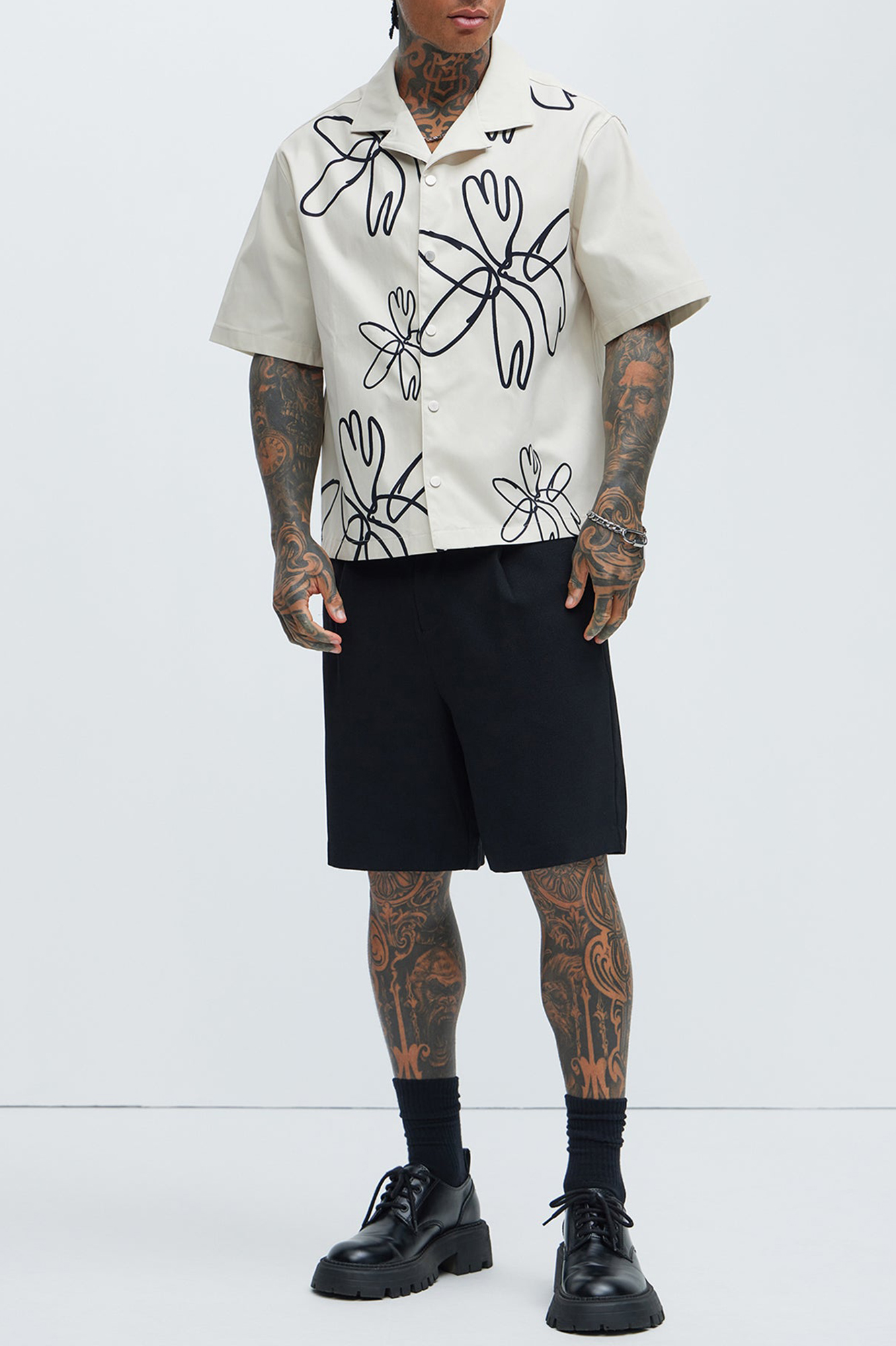 Carver Graffiti Shirt - Off White