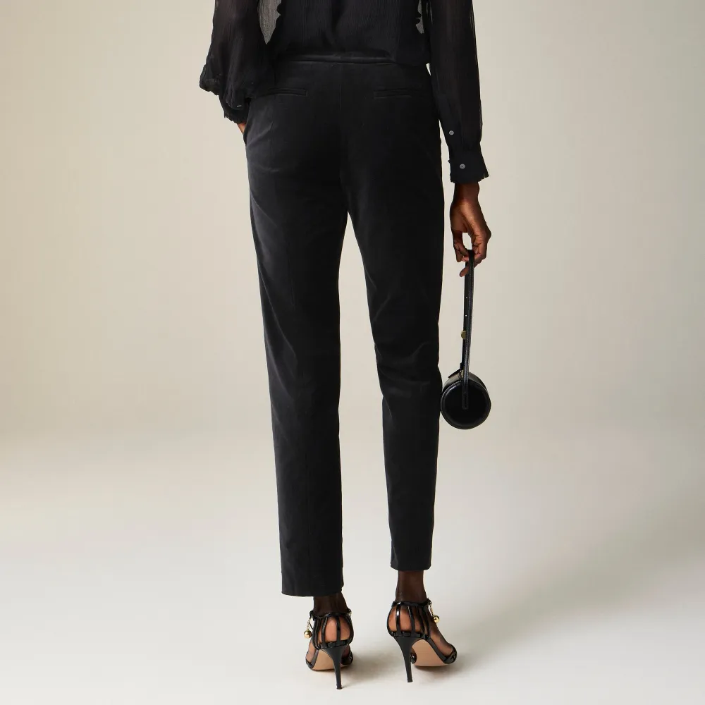 Kate slim-fit pant in velvet