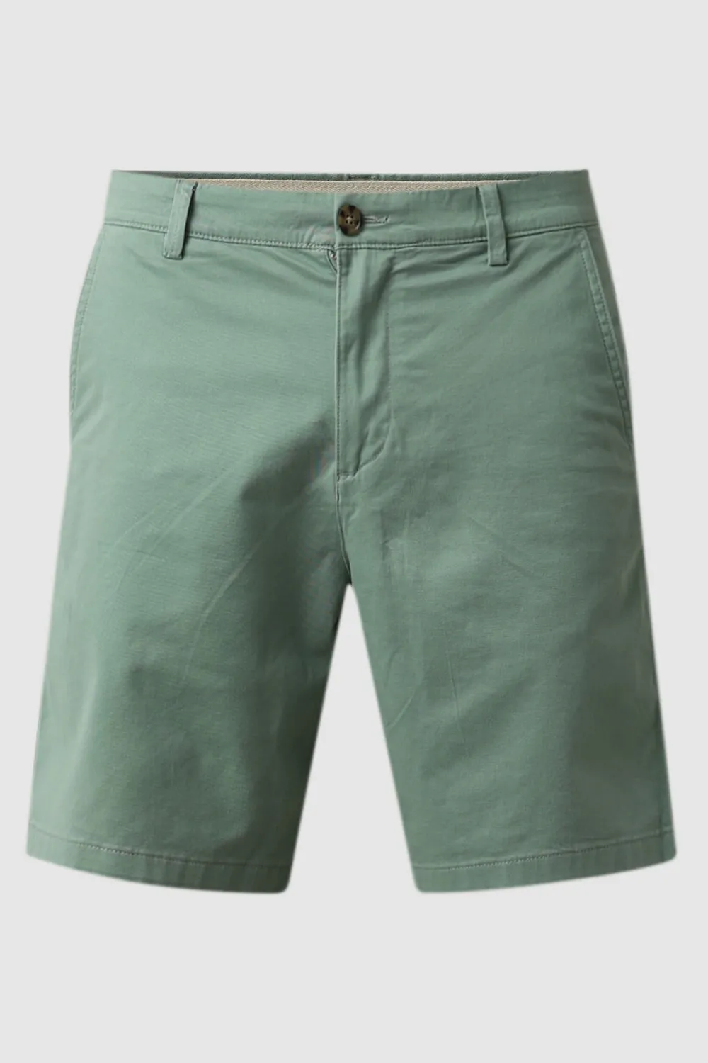 Green Mid Rise Chino Shorts