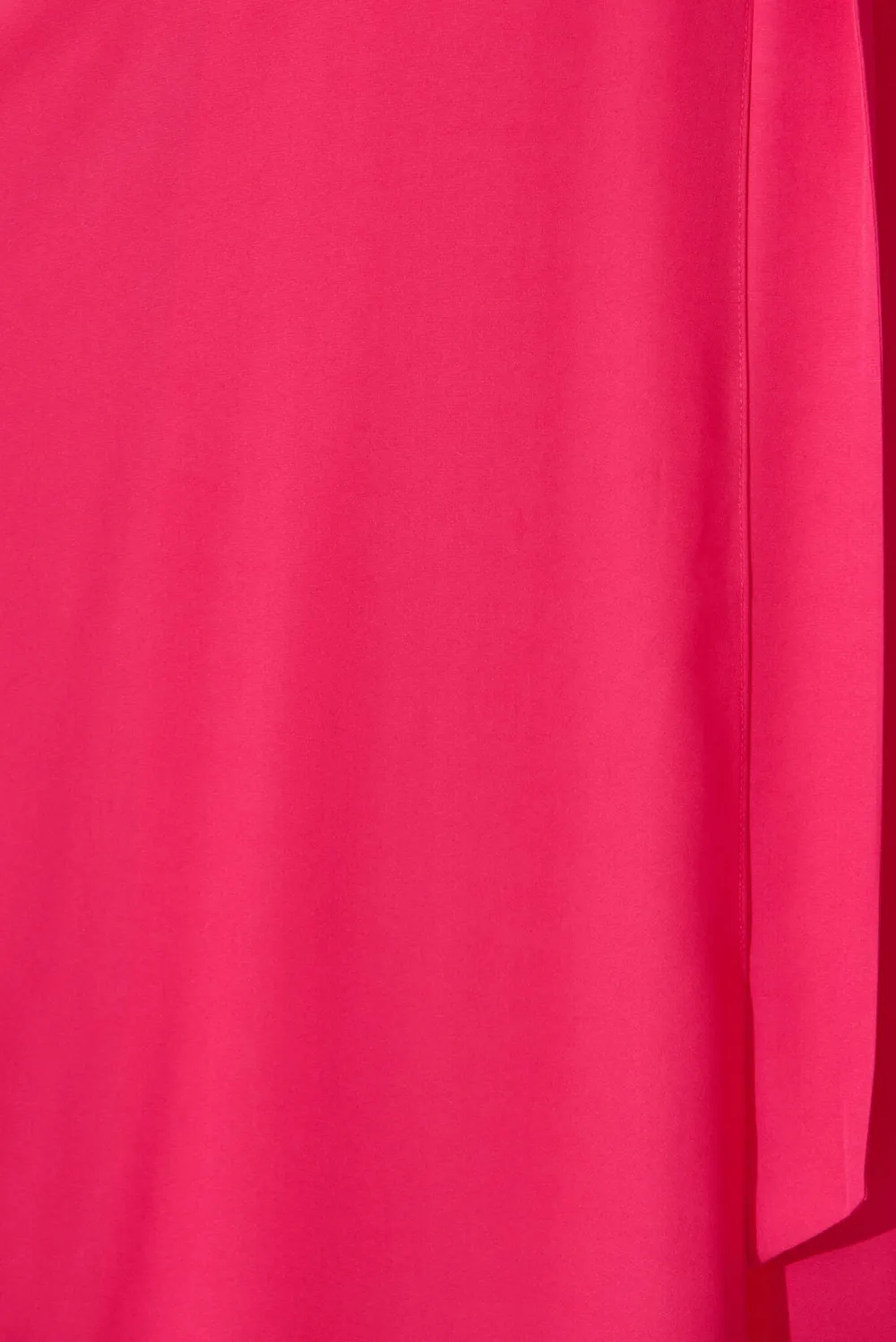 Fuchsia Ruffled Sleeve Wrap Style Maxi Dress
