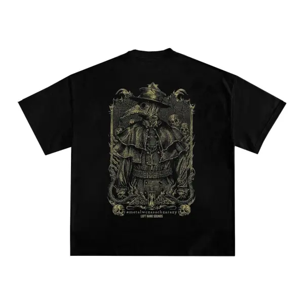 Plague Doctor Printed Men's T-shirt