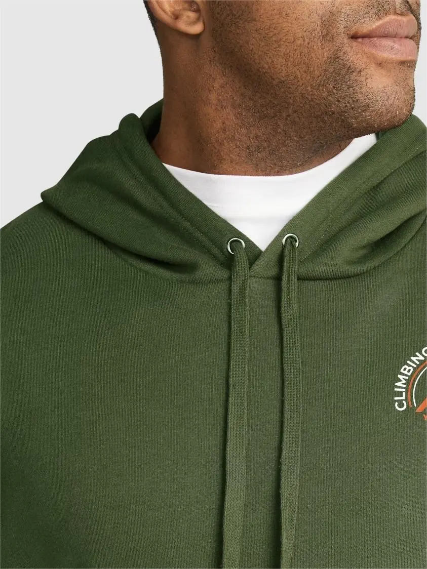 KHAKI YOSEMITE PRINT HOODIE