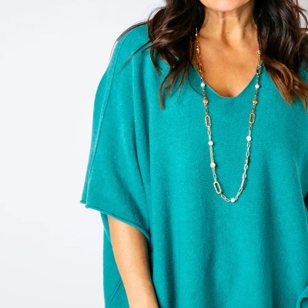 3/4 Sleeve Batwing Jumper