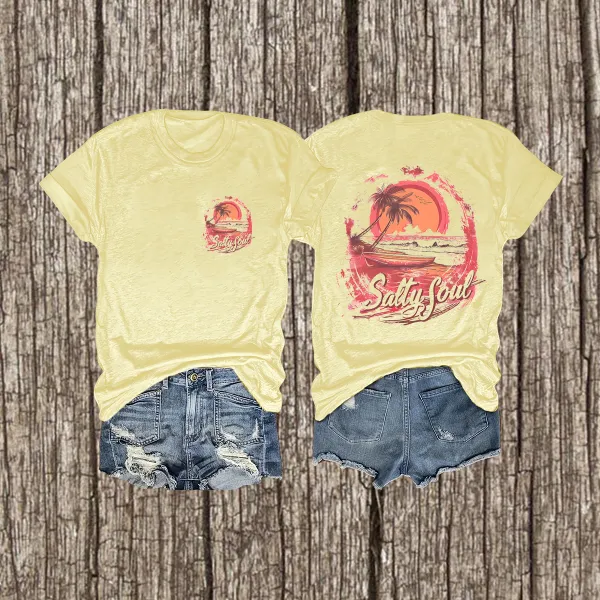 Salty Soul Ocean Vibes Tee