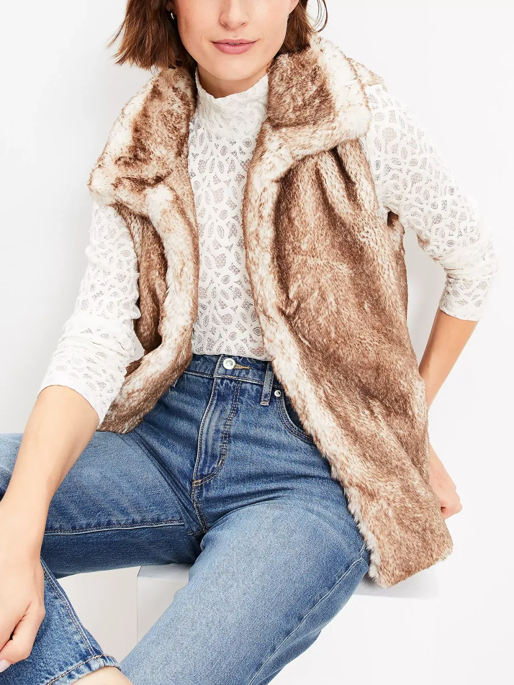 Modern Faux Fur Vest