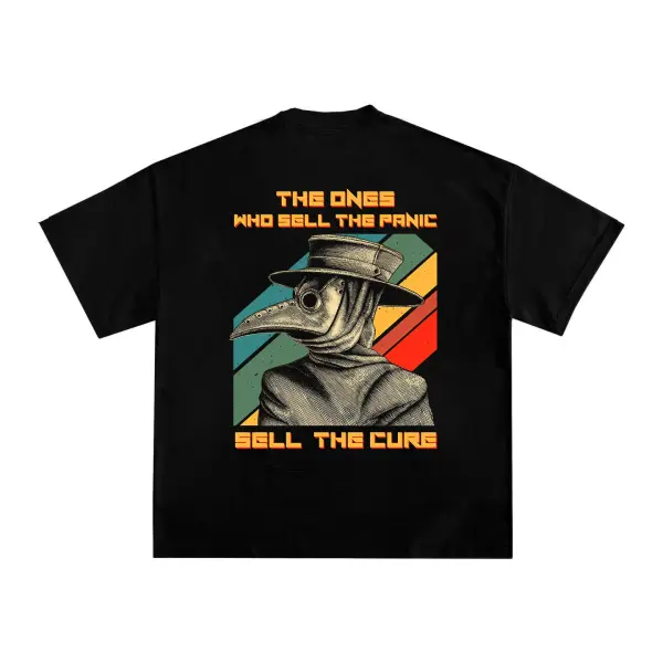 The Ones Who Sell The Panic Sell The Cure Printed Men's T-shirt