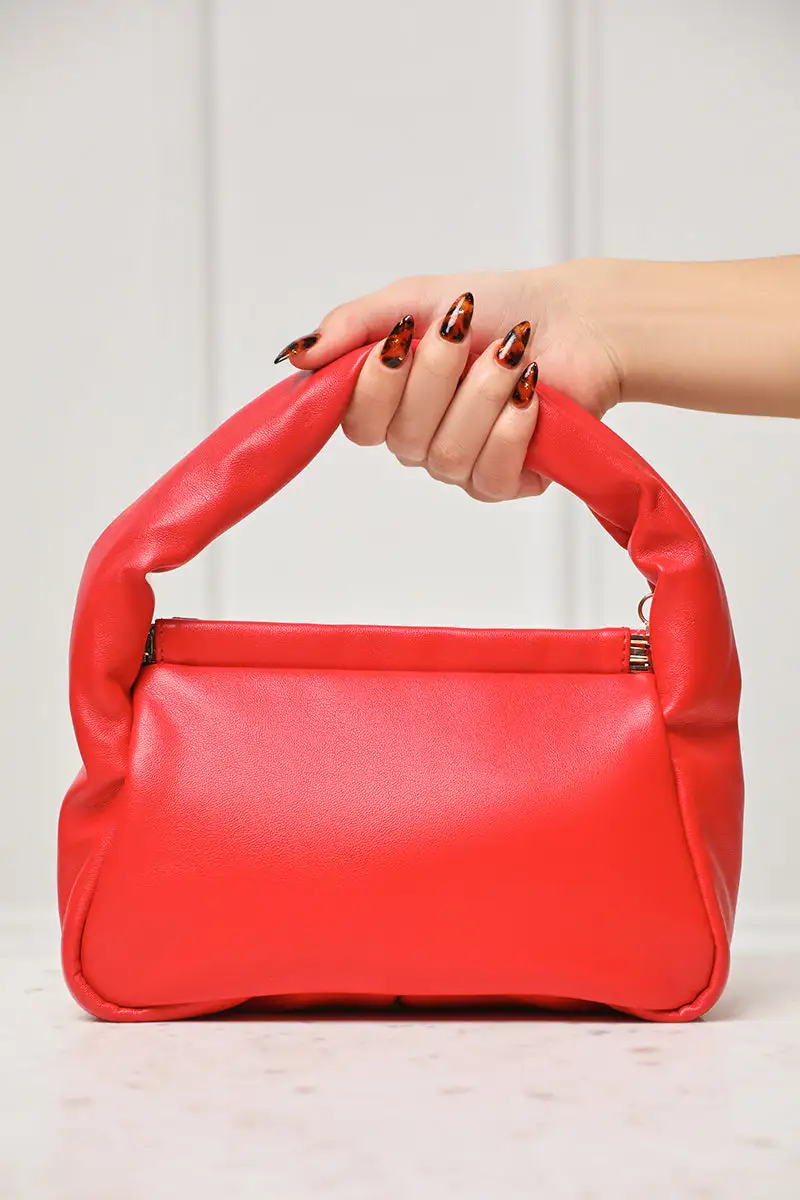 Lucie Pillow Shoulder Bag (Red)- FINAL SALE