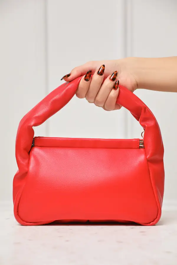 Lucie Pillow Shoulder Bag (Red)- FINAL SALE