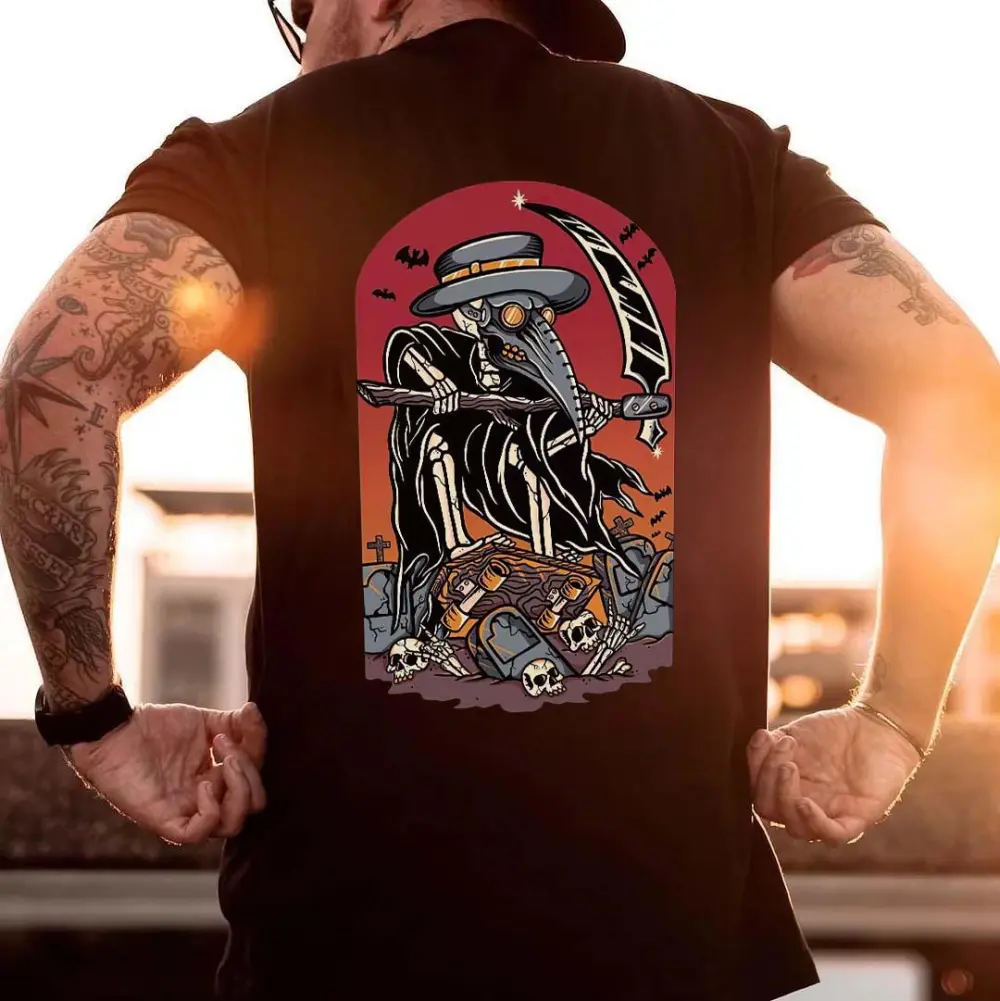 Plague Doctor Printed Men's T-shirt