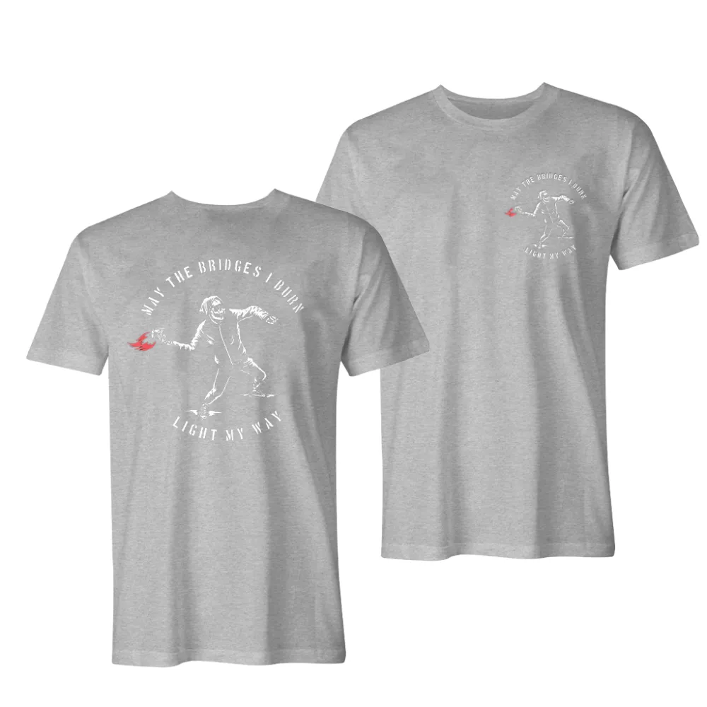 May The Bridges Skull Printed T-Shirt