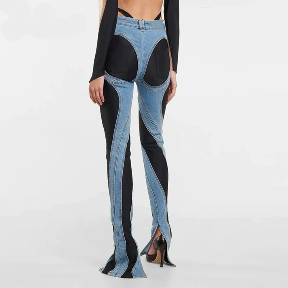 Epic Girl Two-Tone High Waist Jeans