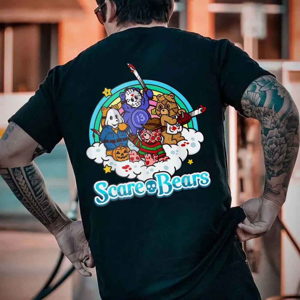 Scare Bears Printed Men's T-shirt