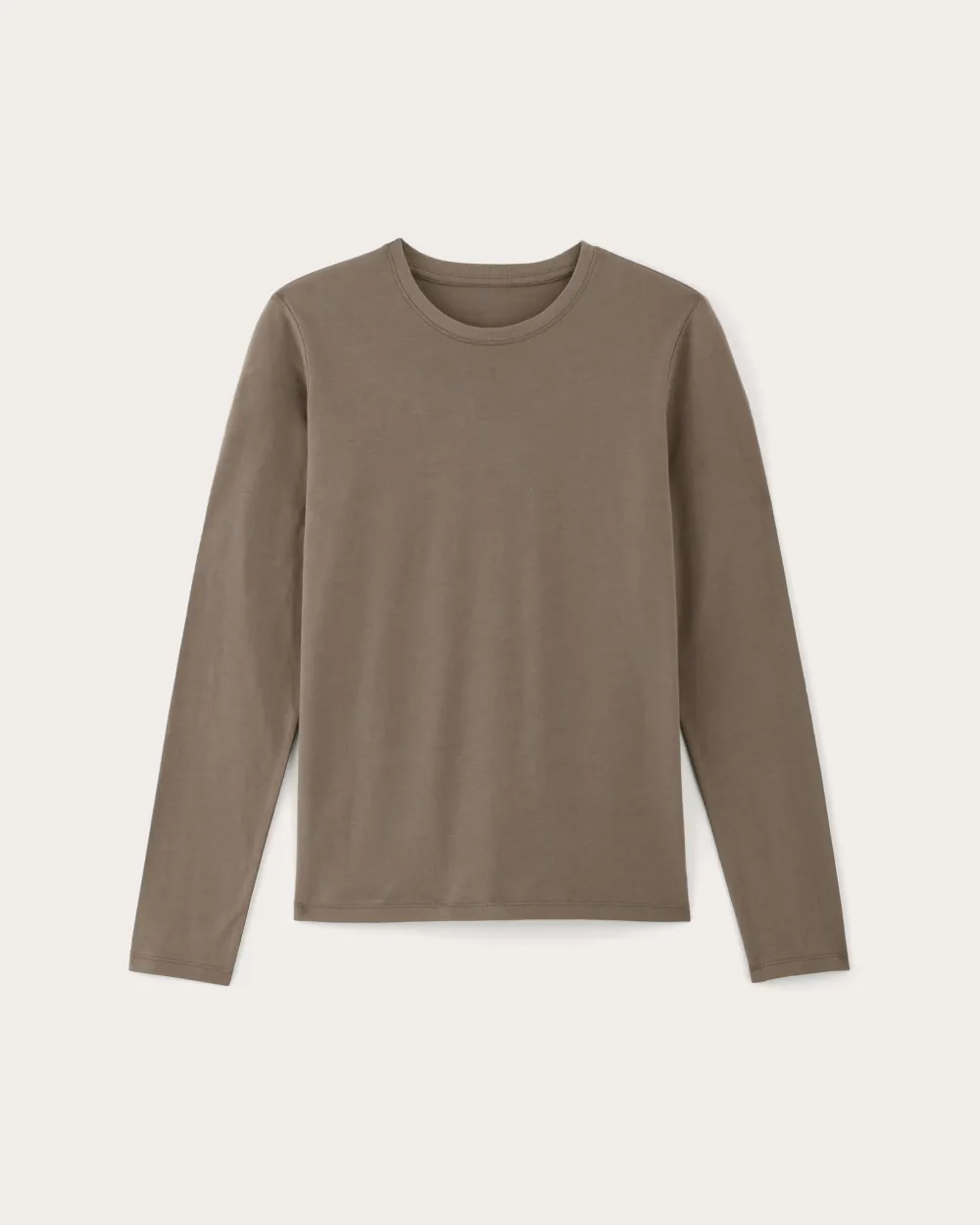 The Slim Long-Sleeve Crew in Essential Cotton