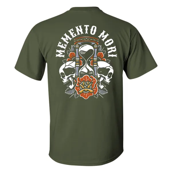 Memento Mori Print Men's T-Shirt