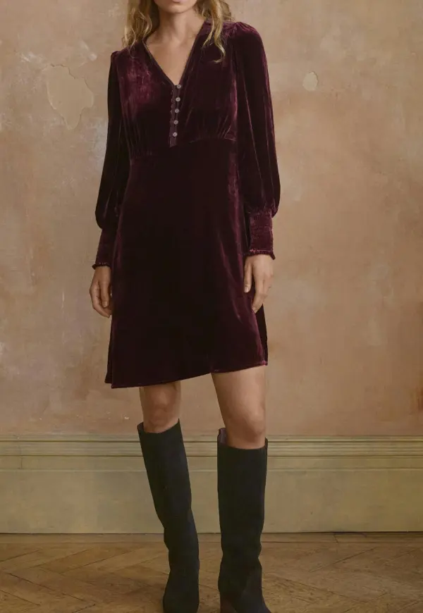 Velvet dress
Silk & viscose velvet