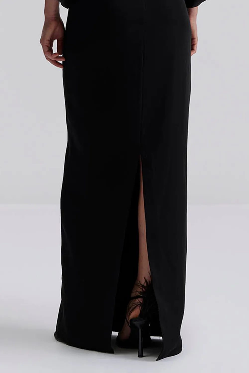 Puff Sleeve Square Neck Maxi Dress