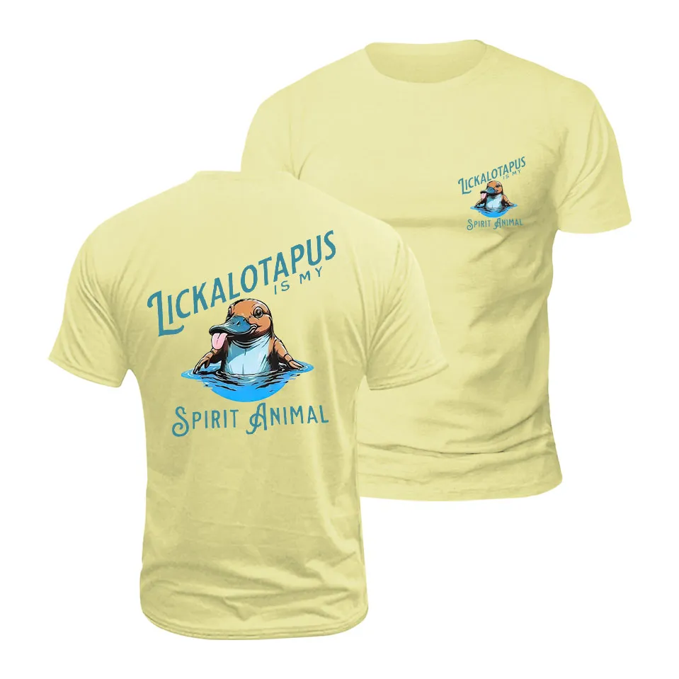 Lickalotapus Is My Spirit Animal Printed Men's T-shirt