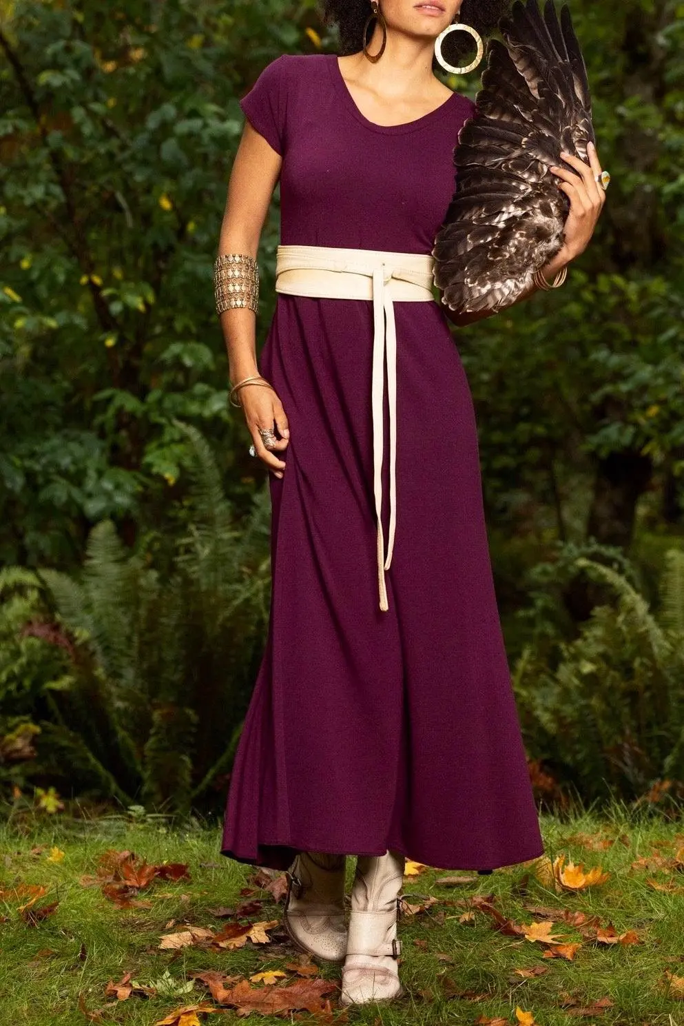 Gypsy Rose Dress - Aubergine