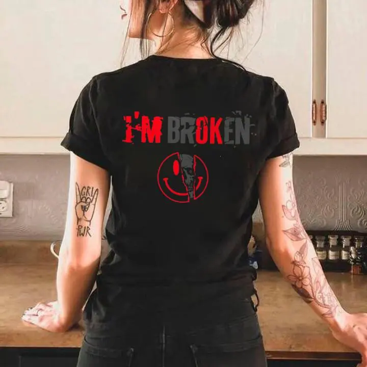 I'm Broken Print Women's T-shirt
