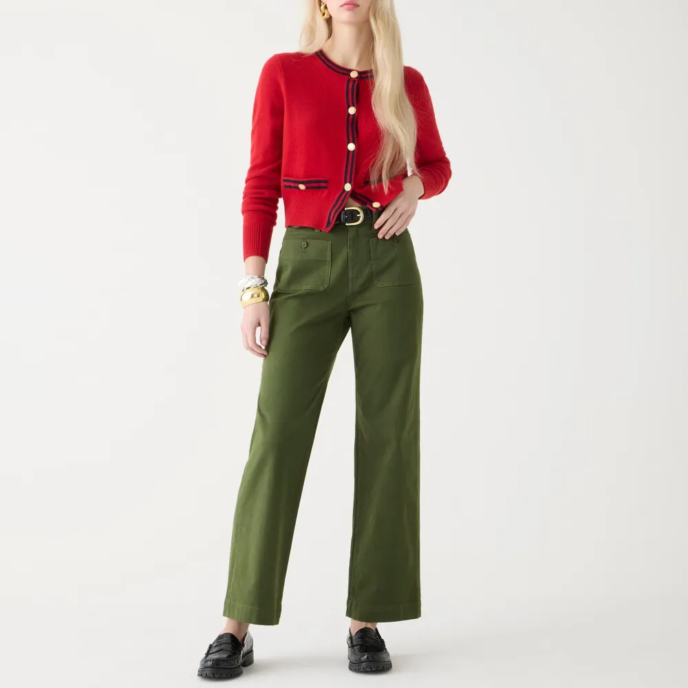 Sailor slim wide-leg chino pant