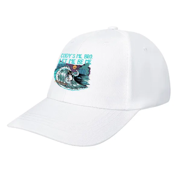Gody'S Me, Bro. Let Me Be Me Printed Bent Rubber Baseball Cap
