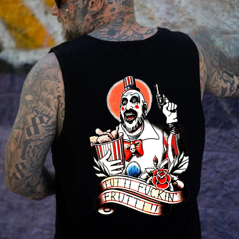Tutti Fuckin Frutti !! Print Men's Vest