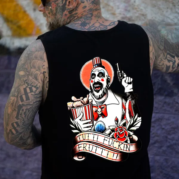 Tutti Fuckin Frutti !! Print Men's Vest